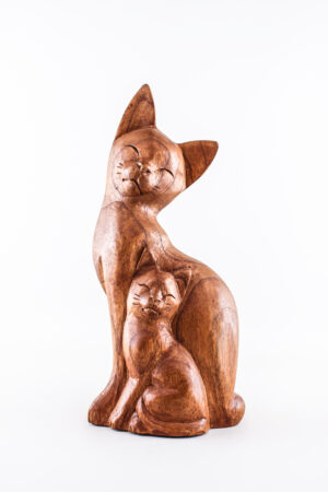 КОШКА С КОТЕНКОМ 30СМ